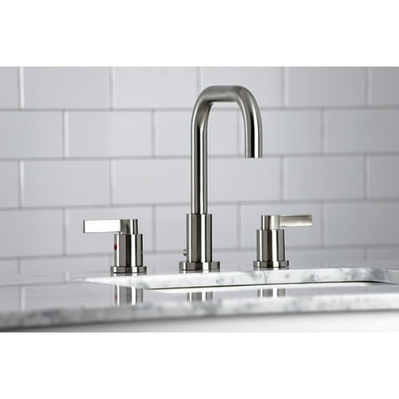 Elements of Design South Beach Double Cross Handle Kitchen Faucet with Plate