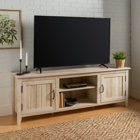 Woven Paths Modern Farmhouse TV Stand for TVs up to 80