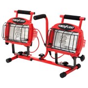 Designers Edge L19SW Red 1200 Watt Two In One Twin Head Tripod Power