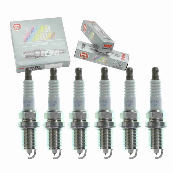6 pc NGK 97932 Laser Iridium Spark Plugs for Ignition Wire Secondary Fits select: 2010-2011 HYUNDAI ELANTRA TOURING, 2015-2017 JEEP PATRIOT