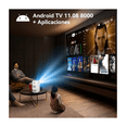 thumbnail image 3 of Proyector Profesional Android 11 1080p Con Wifi Malubero Blanco, 3 of 5
