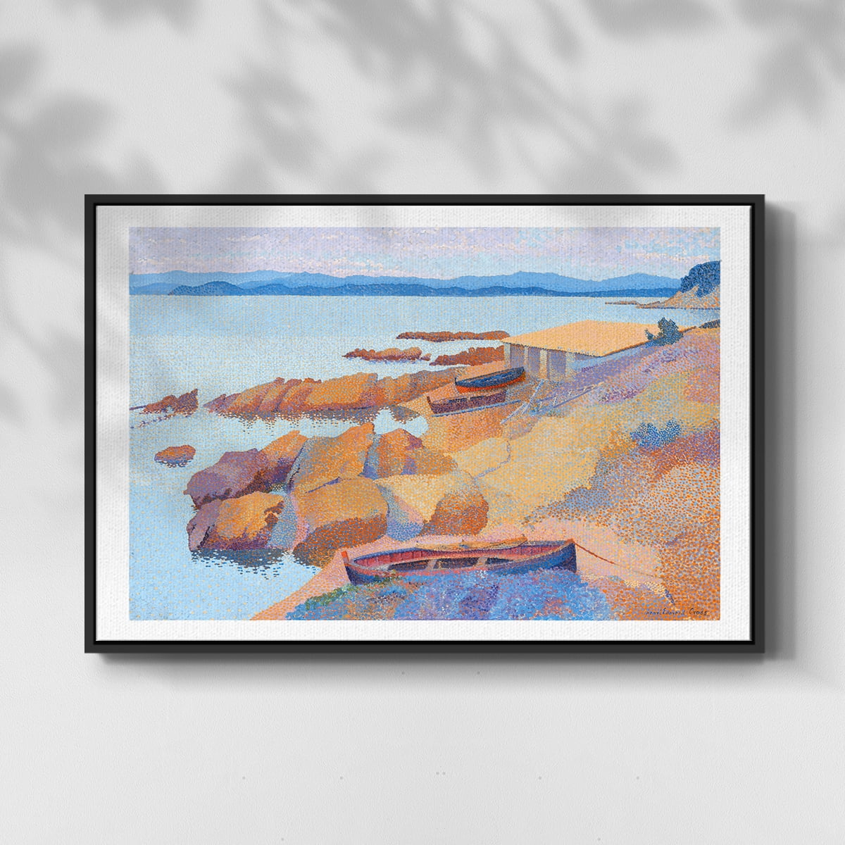 Vintage Landscape-CXXIX By Wexford Home Framed in Black Wood Gallery Wrapped Canvas 27 in. x 41 in.