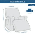 TAOCOCO Recliner Chair Slipcover 3 Piece Reclining Couch Cover for