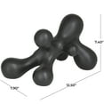 thumbnail image 3 of 13" x 7" Black Porcelain Molecule Abstract Sculpture, by CosmoLiving by Cosmopolitan, 3 of 7