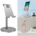 thumbnail image 3 of pitrice Aluminum Alloy Desk Desktop Phone Holder Cellphone Tablet Portable Adjustable Multi-Angle Desk Stand, 3 of 7