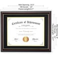 thumbnail image 2 of ELSKER&HOME 8.5x11 Diploma Frame, Reddish Brown Frame Made for 8.5x11 or 11x14 Certificates&Document, 2 of 7