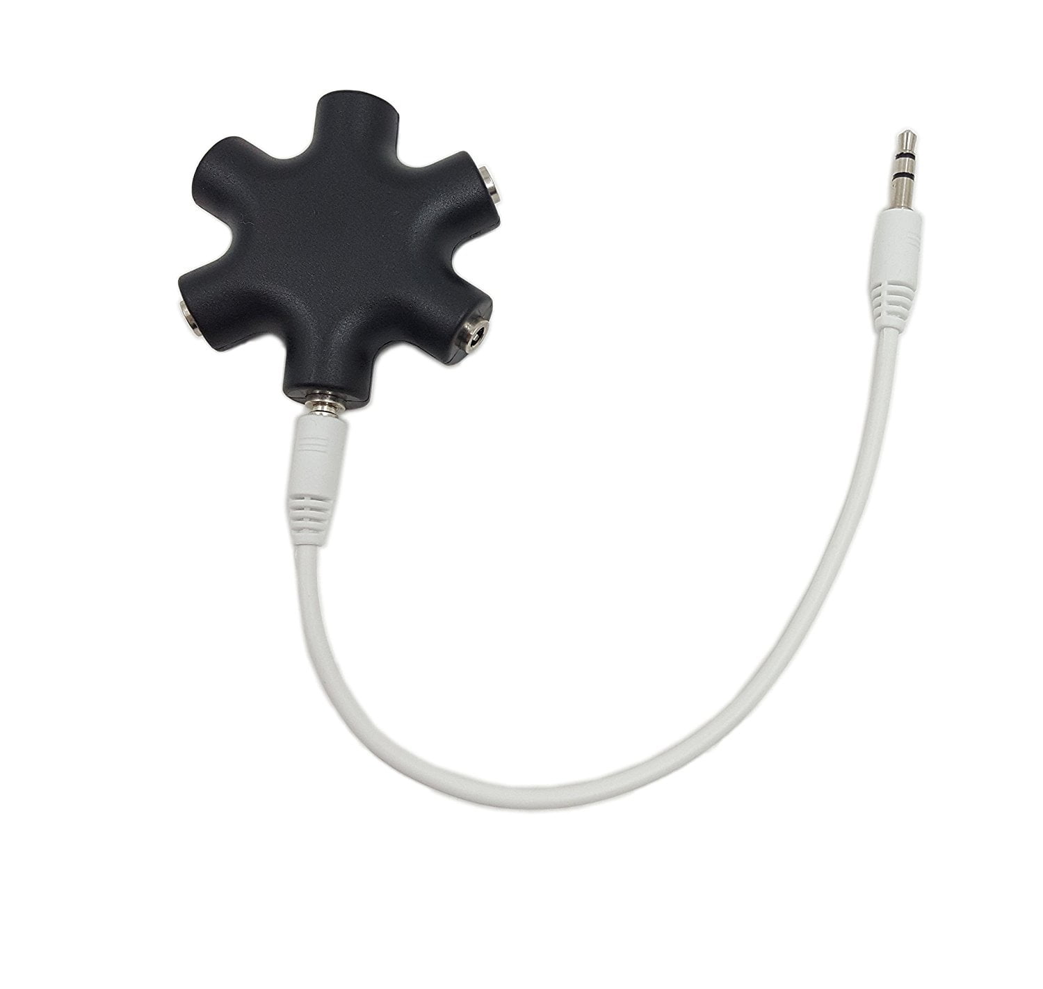 Multi Headphone Splitter,SinLoon 3.5mm Headphone Jack 3.5 Audio 5 Way 6