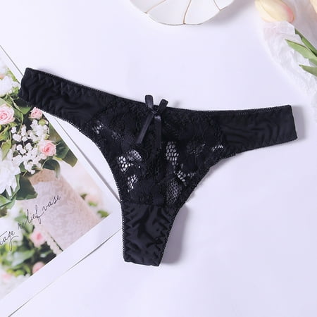

Jpgif New Hot Panties For Women Lace Through Hollow Out Cotton Low Waist Lace Thong Underpants Underwear