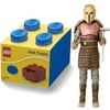 Desk Drawer 4 knobs Stackable Storage Box Blue+ The Black Series The Armorer Toy 6-Inch Scale The Mandalorian Collectible Action Figure, Pack of 2
