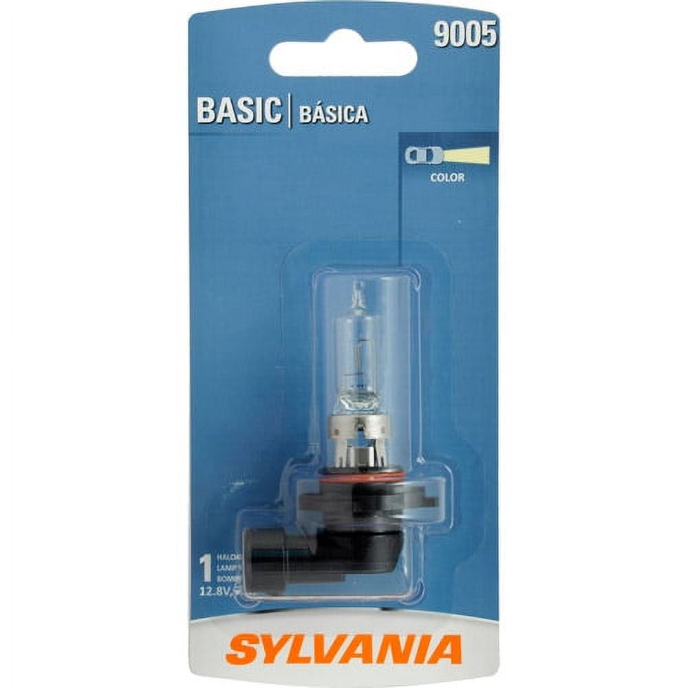 (4 pack) Sylvania 9005 Basic Halogen Headlight Bulb, 1 Pack, Compatible with Multiple Cars