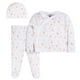 thumbnail image 1 of Gerber Essentials conjunto bebé 3 piezas algodón gorro mameluco pijama, 1 of 4