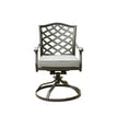 thumbnail image 2 of iPatio Outdoor Garden Patio Aluminum Dining Swivel Rocker Chair With Cushion, Set of 2, Cast Slate Sunbrella, 2 of 5