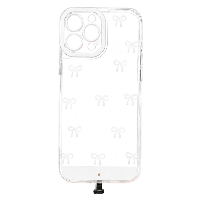 Fokuz LED Bowknot Phone Built In LED Colorful Glowing Cell Phone Cover For Incoming Call LED Light Up For Phones 11/12/13/14/15/16/17 Pro/Pro Max