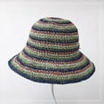 thumbnail image 4 of YooGuoGuo Grass Woven Fisherman Hat For Women In Summer Breathable And Face Revealing Small Bucket Hat With Large Brim For Sun Shading And Sun Protection Seaside Straw Hat, 4 of 5