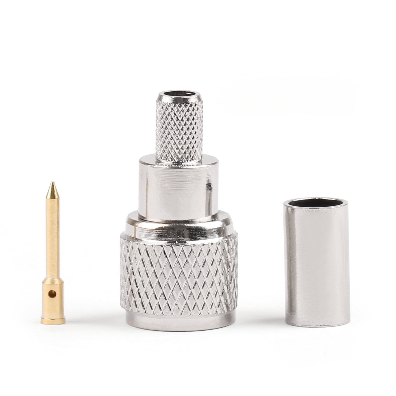 Motor Genic 10Pcs MiniUHF Male Crimps Connector For RG58/U Cable