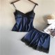 thumbnail image 4 of Gibobby traviesa Lencería Sexy Ropa de dormir Encaje Sling Bowknot Satén Ropa interior sexy Lencería Camisón Mujeres Íntimos (Azul, M), 4 of 4