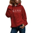thumbnail image 3 of God Is Greater Than The Highs And Lows Sweatshirt Women Pullover Long Sleeve Graphic Top Hoodie Sweater Dresses for Women Womens Sweatshirts Hoodies Oversized Womens Hoodies Sweatshirt Large Hooded, 3 of 4