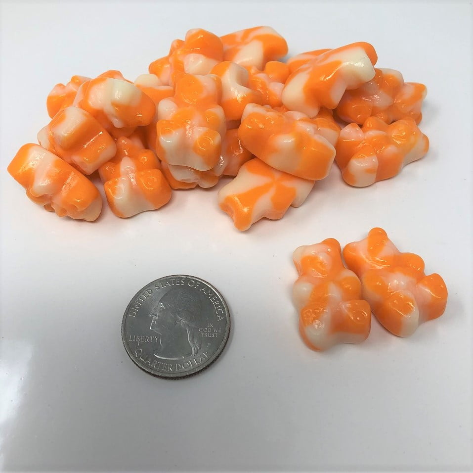 Albanese Orange Cream Gummi Bears 5 Pound Bag Gummi Bearsicles 