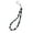 Black, variant on Elegant Beaded Phone Strap New Chinese Aesthetic Mobile Decoration Trendsetting Beaded Phone Cord for Daily Travel Use