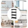 thumbnail image 4 of WRKEKC Clearance Wide 4-Tier Rolling Storage Cart, Multi-Purpose Mobile Shelving Unit for Laundry/Kitchen, Heavy-Duty Design, 4 of 6