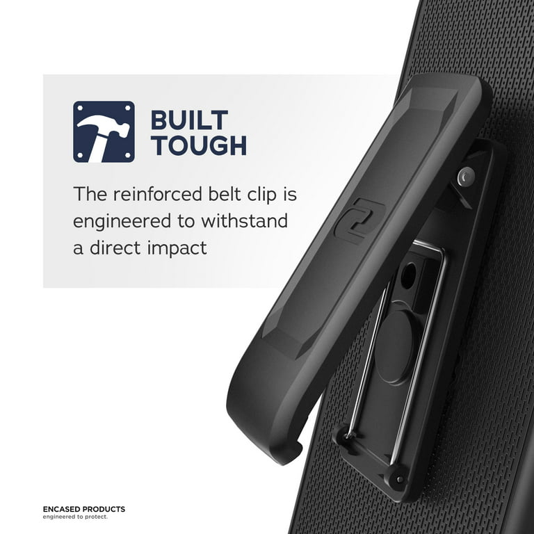 iPhone 15 Plus Thin Armor Case with Belt Clip Holster - Encased