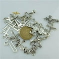 thumbnail image 6 of 25* Mixed Cross Pendant Vintage Antique Silver Tone Alloy Faith Religious Charm, 6 of 6