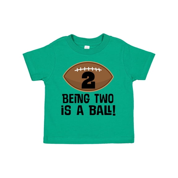 Inktastic 2nd Birthday Football Sports Boys Boys Toddler T-Shirt
