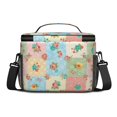thumbnail image 3 of Lunch Box Pioneer Flower Floral Print Pattern Insulated Lunch Bag for Women Men,Medium Leakproof Lunchbox Cooler Bag Adjustable Strap,10 X 6.7 X 8 Inches, 3 of 6