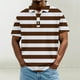 thumbnail image 1 of Blusa y camisa de manga corta con cuello vuelto para hombre, informal, de moda, de color liso, con botones, solapa y hebilla de gancho, camiseta de manga corta de poliéster para hombre., 1 of 5