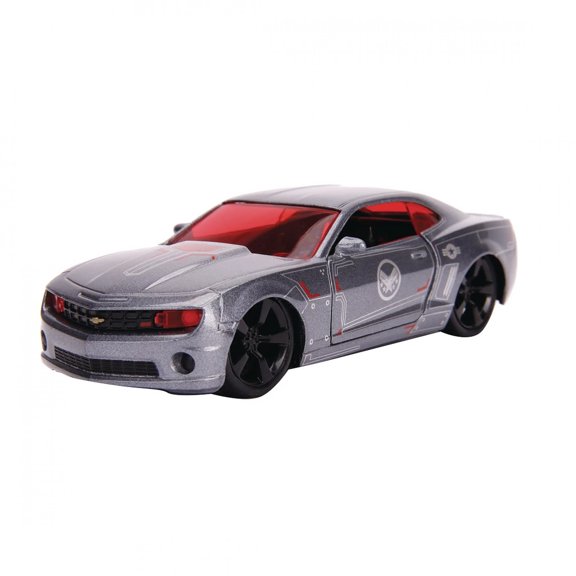 2010 Chevrolet Camaro Silver "War Machine" "Avengers" "Marvel" Series 1/32 Diecast Model Car by Jada