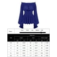 thumbnail image 3 of Rivelino Renaissance Shirt for Women Off Shoulder Long Bell Sleeve Boho Tops Victorian Peasant Blouse, 3 of 6