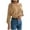 Khaki, variant on Kaemgyyd Women's off Shoulder Sweater Fashion Cable Knit Going out Long Sleeve Shirt Clothing Casual Stretch Crop Top