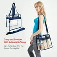 thumbnail image 4 of Clear Cross Body Messenger Shoulder Bags With Adjustable Strap And Zipper Pocket, 4 of 4