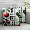 thumbnail image 3 of Leisuo Farmhouse Pillow Covers Cherry Quotes Square Cushion Case Watercolor Fruits Pillowcase (Love Cherry) White, 3 of 5