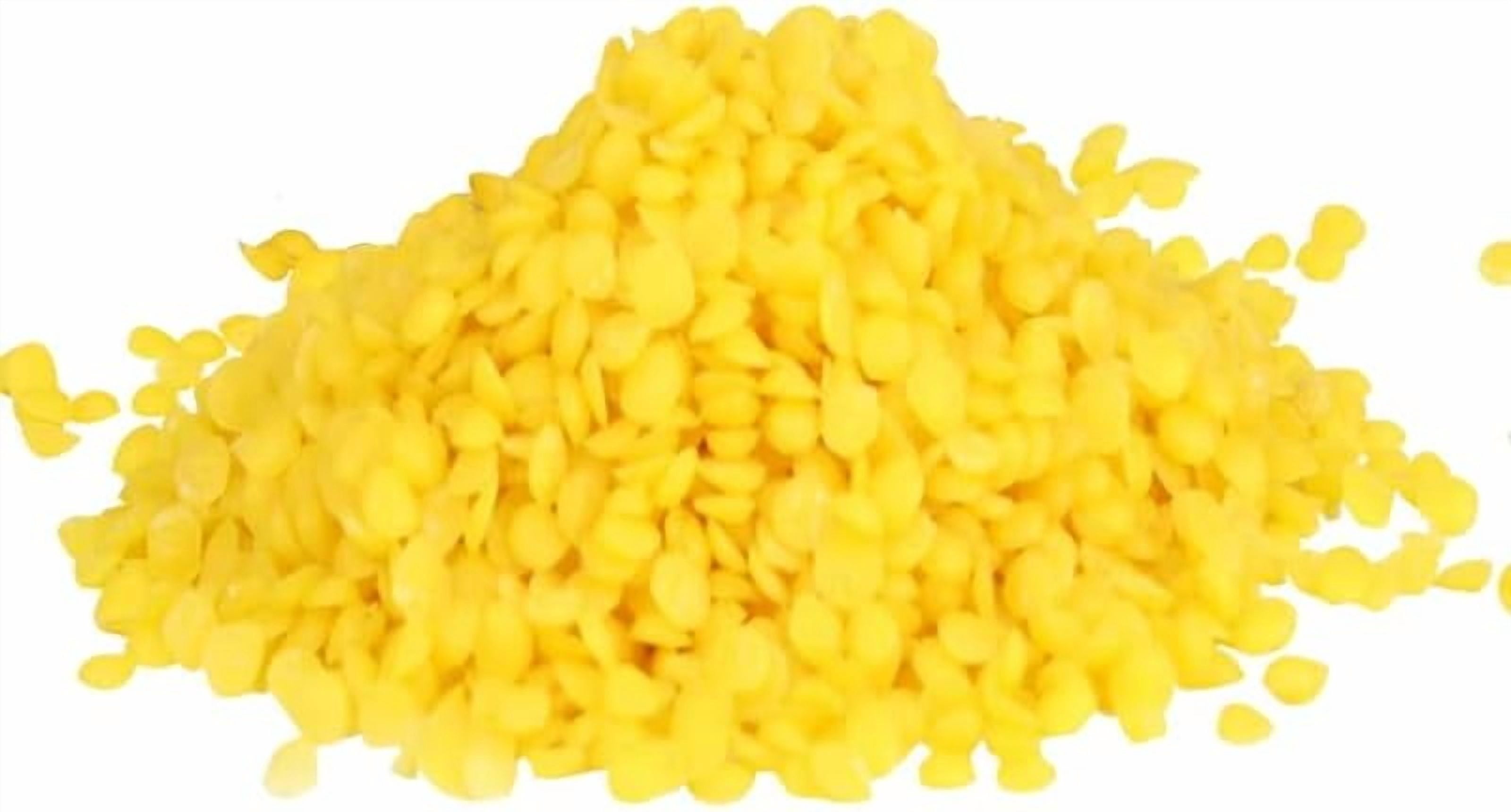 Beeswax Pellets, Candle Wax, Beeswax for Skin, Candle Making Wax, Bees Wax for Homemade Handmade DIY Projects Candles Making (Yellow-2LB)