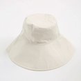 thumbnail image 6 of CoCopeaunts Women Bucket Hat Distressed Sun Protection Cotton Beach Sun Hat Summer Wide Brim Fisherman Hat Wide Chin Strap, 6 of 8