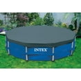 thumbnail image 2 of Intex 15' Round Frame Above Ground Pool Debris Cover with Drain Holes, 2 of 5