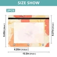 thumbnail image 3 of Colorful Hibiscus Flowers 3-Ring Binder Pouches A4 Size Zipper Pocket File Storage 2 Packs, 3 of 6