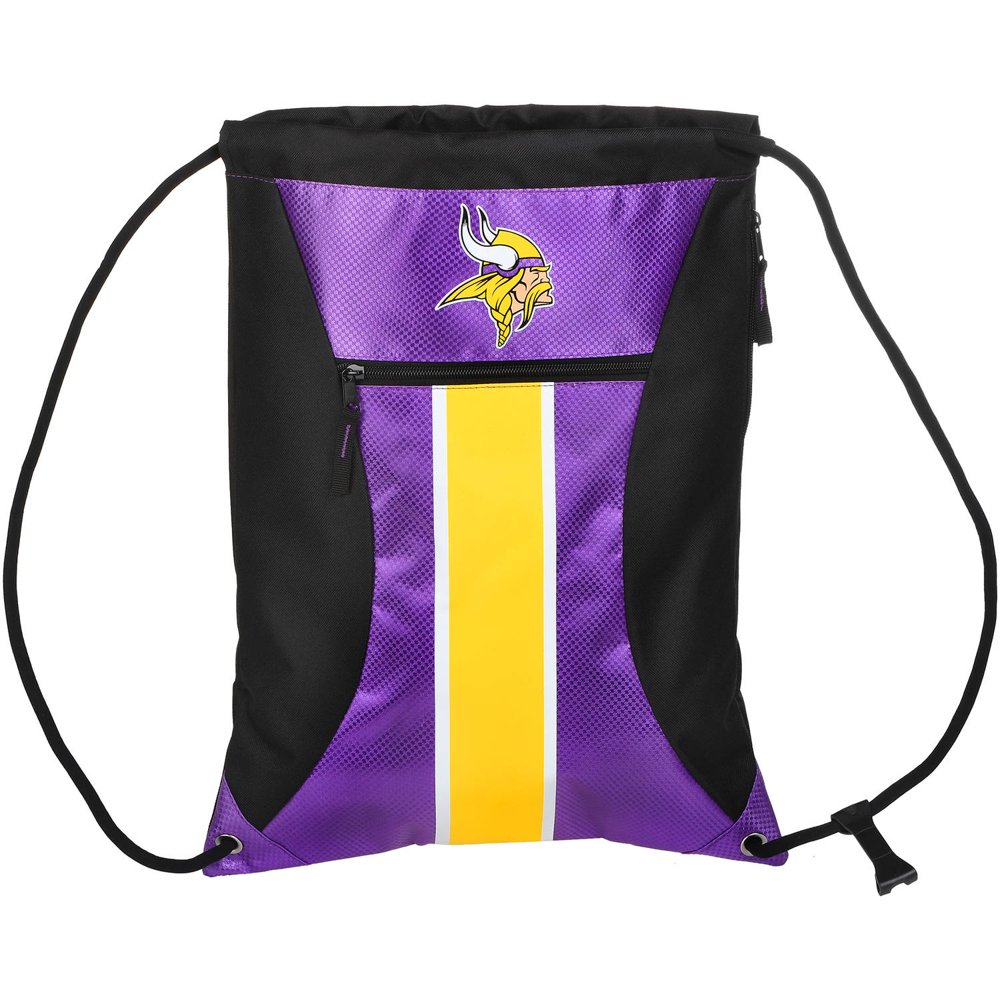 Forever Collectibles NFL Minnesota Vikings Big Stripe Drawstring Backpack