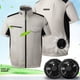 thumbnail image 5 of Naiovety Chaleco de aire acondicionado refrescante con ajuste de volumen de aire de tres velocidades y tela resistente al desgaste. Ropa Deportiva, Zapatos azul l, 5 of 6