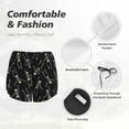 thumbnail image 4 of Daiia Happy Skeletons Dancing Pattern Women's 2 in 1 Running Shorts - Lightweight Athletic Workout Gym Yoga Shorts Liner with Phone Pockets-Large, 4 of 7