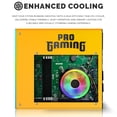 thumbnail image 3 of Restored HP G4 Gaming Desktop Computer PC Lambo Intel i5,16GB RAM,256GB SSD OS + 2x500GB HDD,Dual 32 Inch Curve Monitor,GT 730 Graphics,RGB KBM with AI Copilot,WiFi,RGB Headphone,Windows 11, 3 of 9