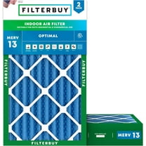 Filterbuy 14x22x4 MERV 13 Health Defense, Pleated HVAC AC Furnace Air Filters (2-Pack)