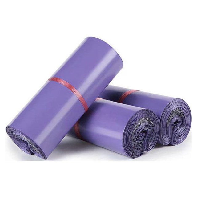 Yuarrent Bolsa de almacenamiento de 100 piezas, PE autoadhesivo, impermeable, paquete de mensajería factorial de negocios, organizador de Almacenamiento y organización del hogar Púrpura