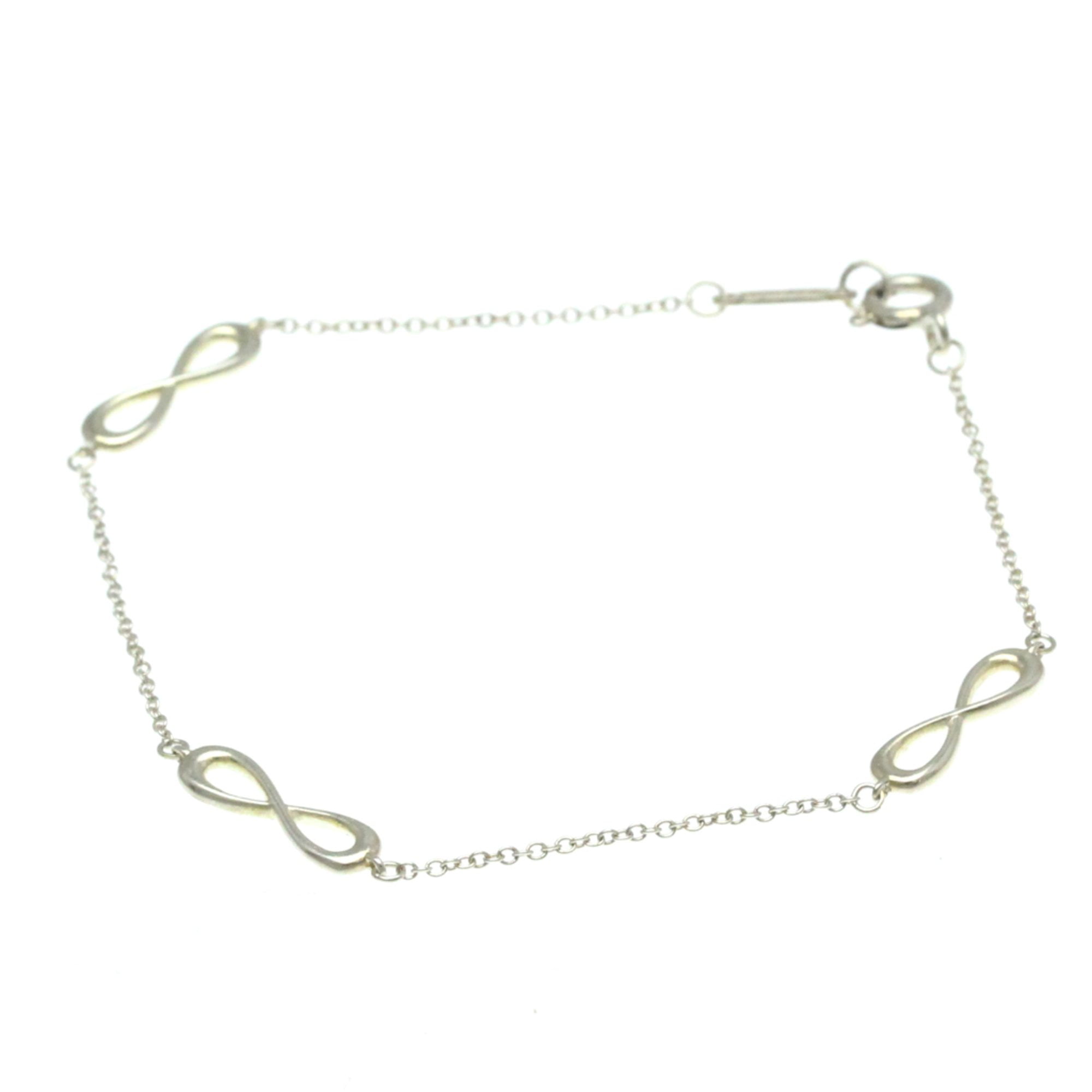 TIFFANY & CO. Pre-Owned Tiffany Endless Infinity Bracelet Silver 925 No Stone Charm Bracelet Silver (Good)