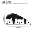thumbnail image 2 of Xecao Cat Meow Print Hair Towel, Hair Turbans for Wet Hair, Drying Hair Wrap for Curly Hair Women,Coral Velvet Dry Hair Cap,Dry Hair Hat, 2 of 6