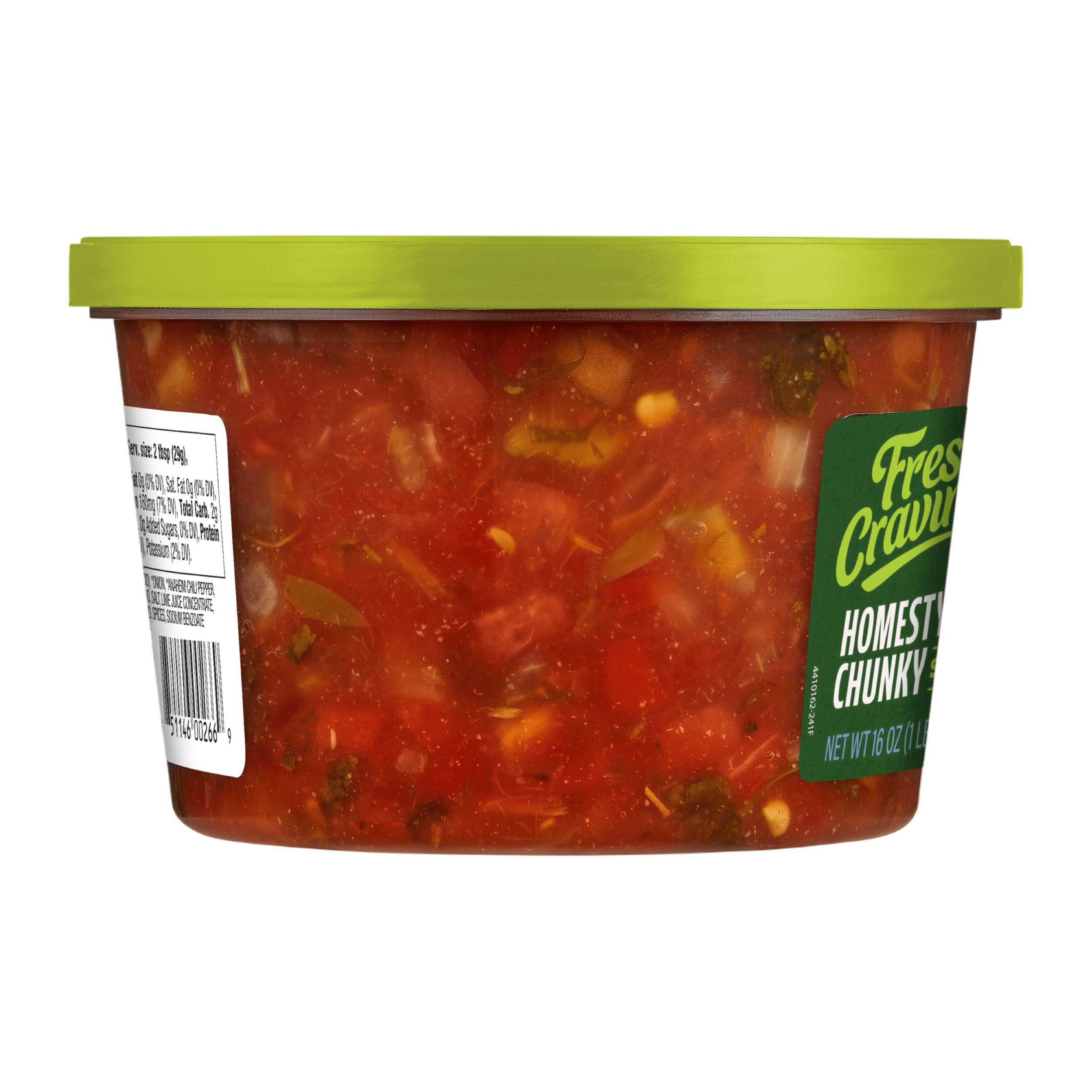 Fresh Cravings Homestyle Chunky Mild Salsa, 16 oz. Ready to Eat, Gluten Free, Recyclable Packaging