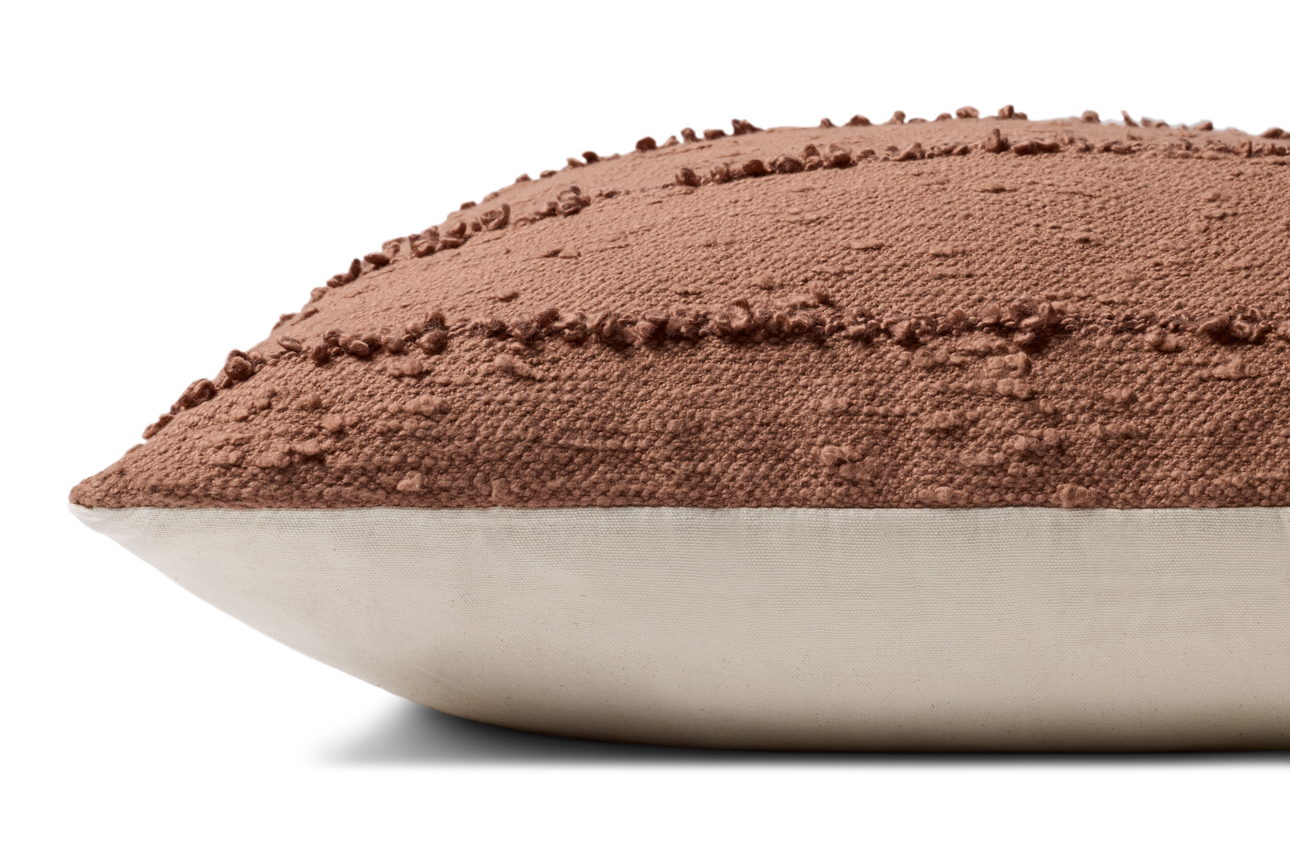 Loloi PLL0191 Rustic Brown 26'' x 26'' Decorative Pillow