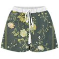 thumbnail image 4 of Mujeres Pantalones Cortos con Bolsillos Impresos Detalle Vendaje, Casual Y Suelto Ajuste Pantalones Cortos de las Mujeres para el Verano, 4 of 5