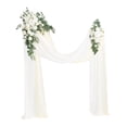 thumbnail image 4 of Kit de arco de flores artificiales para boda, guirnalda de rosas falsas, fondo floral Blanco, 4 of 9